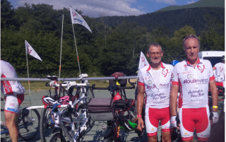 Michel et son guide Gérard